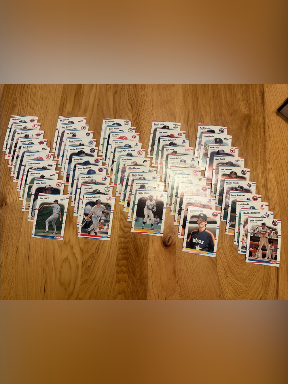 1988 Fleer Assorted Baseball Trading Cards